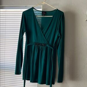 Oh Baby by Motherhood Teal Top